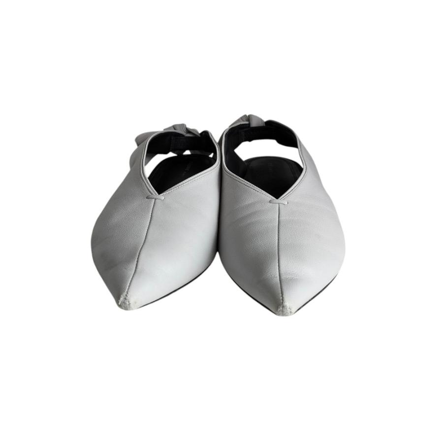 【新品☆未使用】CELINE セリーヌ フィービー期バックレスラムレザーパンプス CELINE（セリーヌ） 良品 フィービー期 レザー スリングバックリボン v