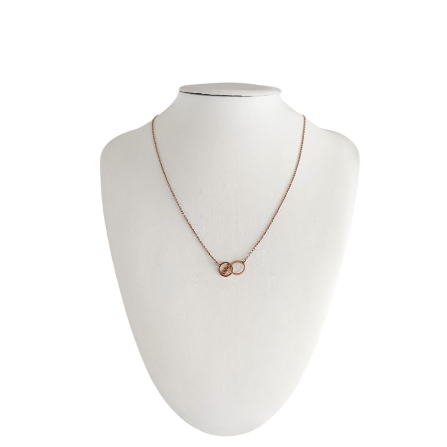 Chloe（クロエ） 良品 サークル メタルロゴ チェーン ペンダント 