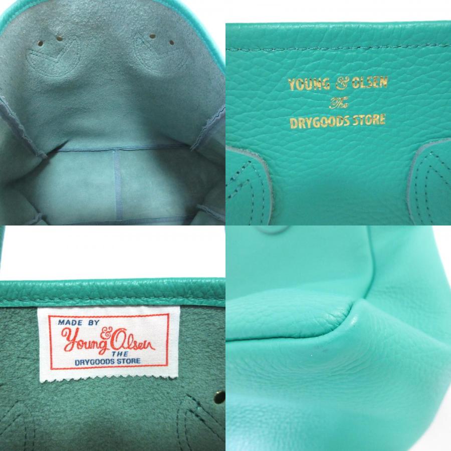 美品 YOUNG & OLSEN ヤングアンドオルセン エンボストートバッグ M 