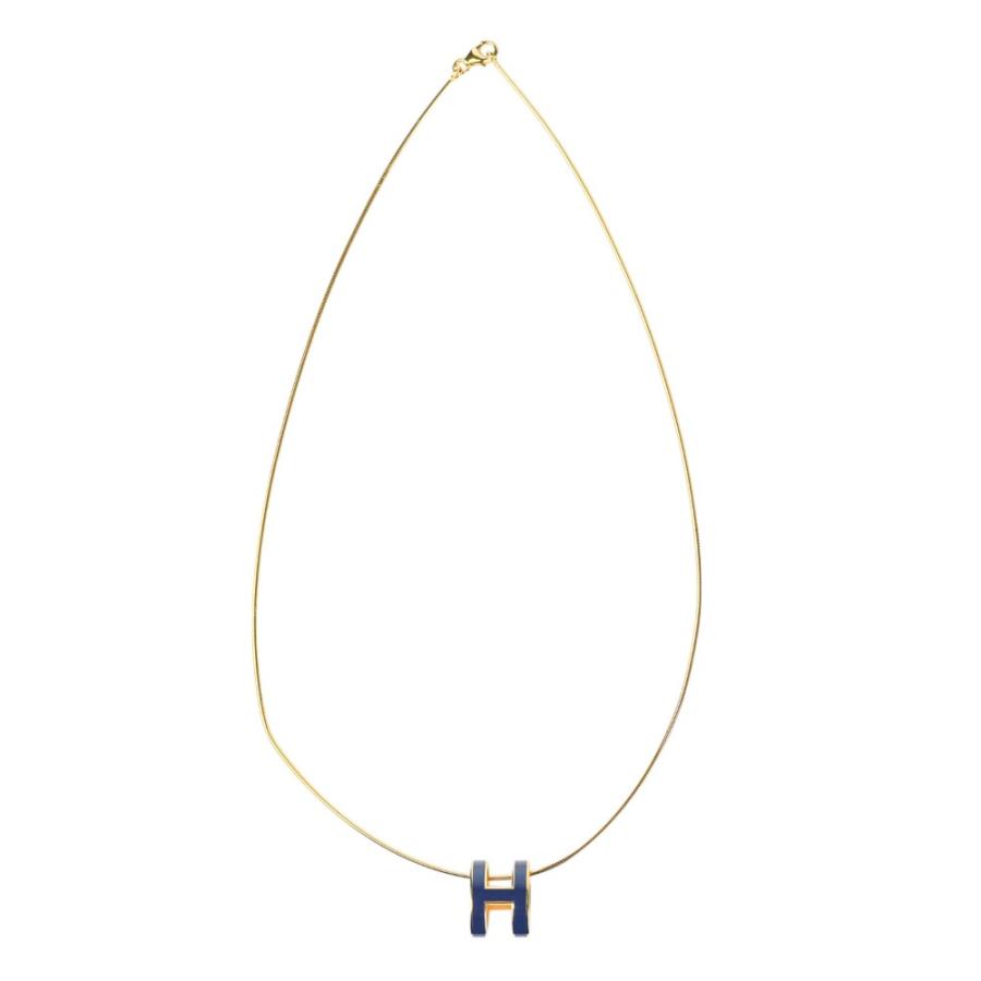 HERMES（エルメス） 良品 ポップアッシュ H ネックレス ブルーフォンセ