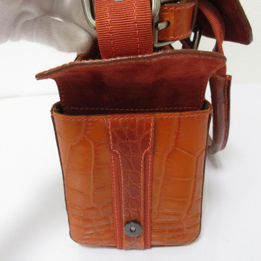 AIGNER（アイグナー） 良品 クロコ型押し レザー トートバッグ