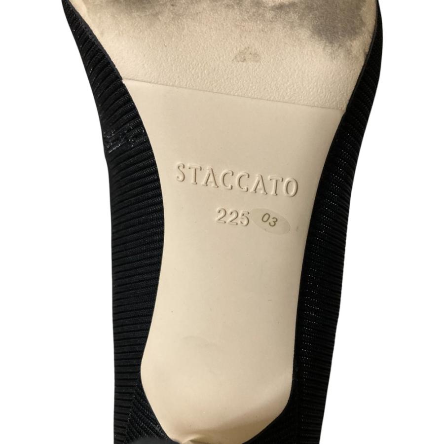 美品 STACCATO スタッカート ポインテッドトゥ Vカット ハイヒール