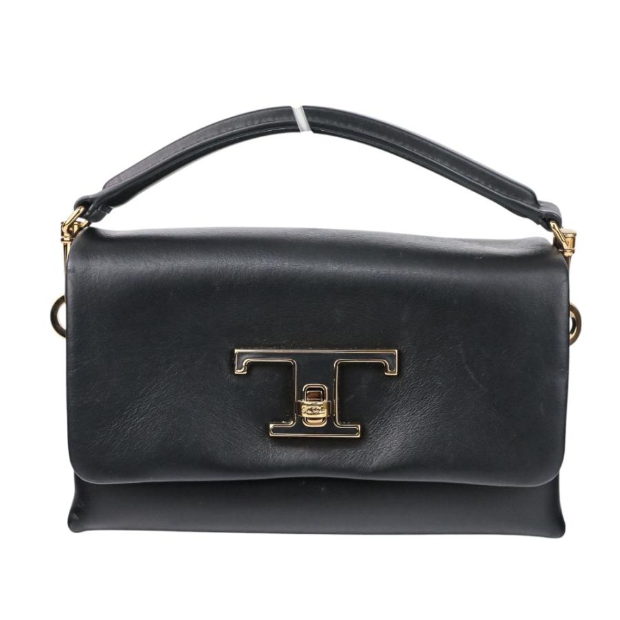 美品 TOD'S トッズ T タイムレスライン ターンロック 2WAY マイクロ