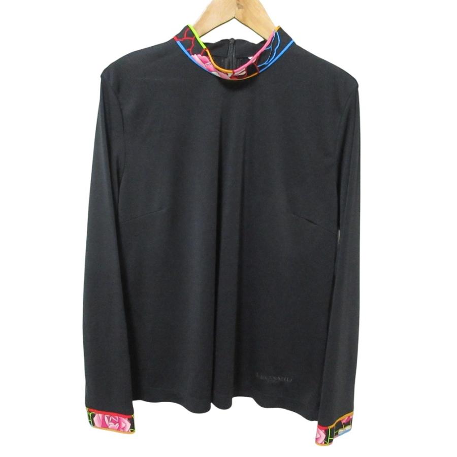 レオナールスポーツ 長袖ブラウス タートルネック ストレッチ 総柄 LL レオナールスポーツ 長袖ブラウス タートルネック ストレッチ 総柄 LL