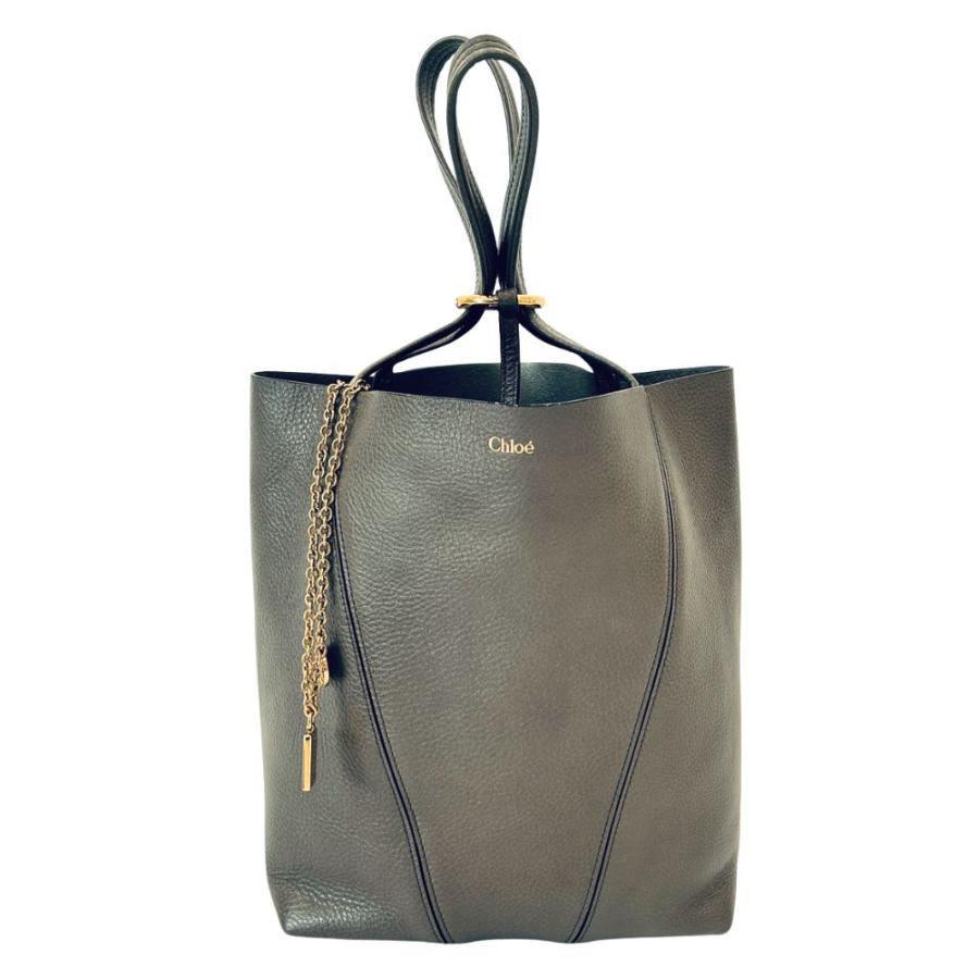 Chloe（クロエ） 新品同様 24AW Chlo〓 SPIN グレインレザー トート