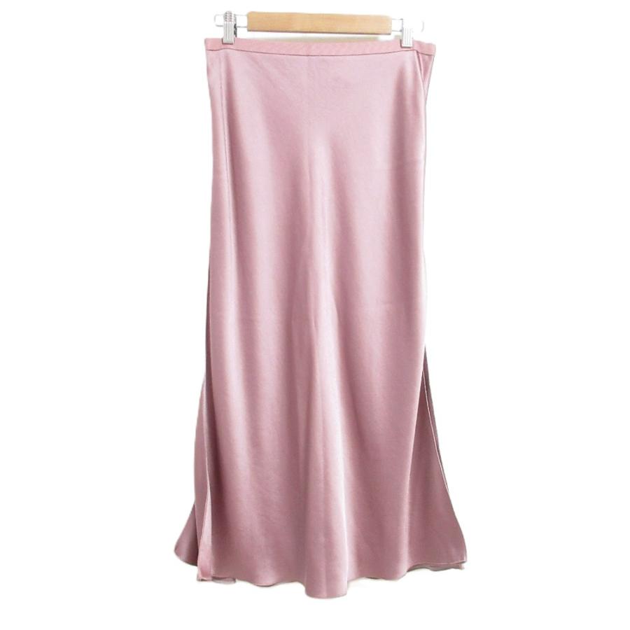drawer サテンフレアスカートピンク38