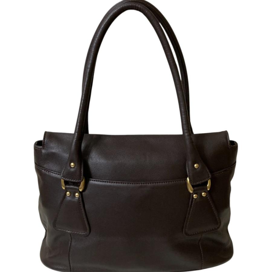 HANAE MORI（ハナエモリ） 良品 レザー ターンロック トートバッグ