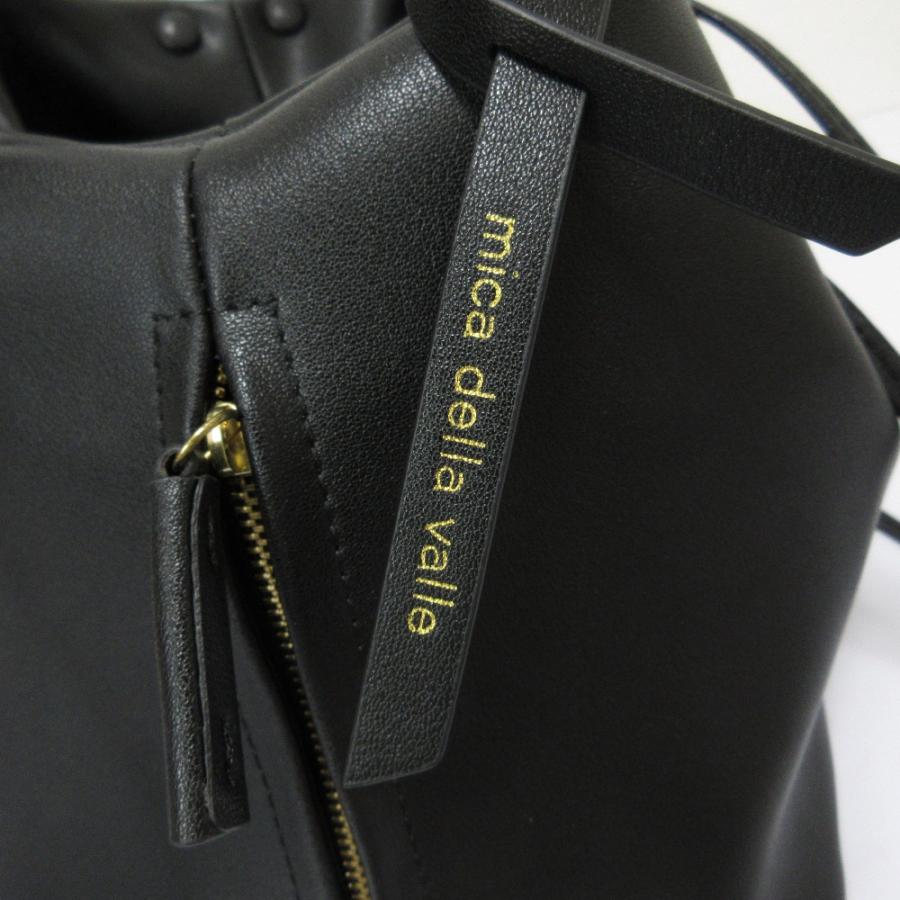 美品 mica della valle ミカデラヴァッレ レザー 2way 巾着