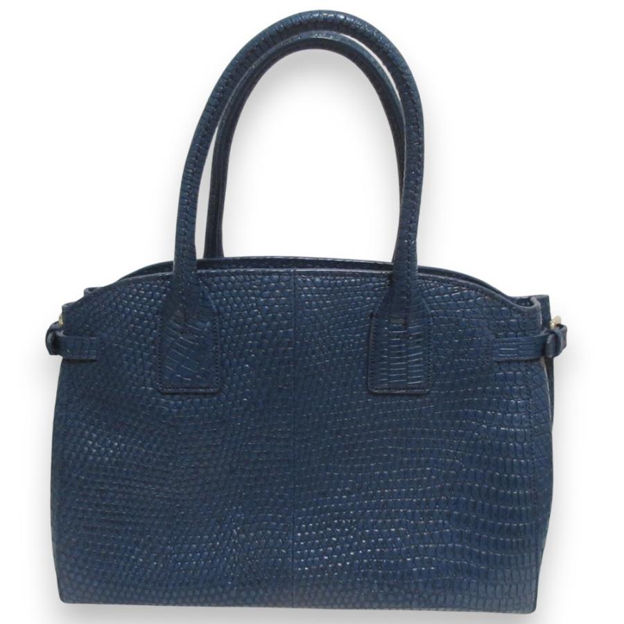 COLE HAAN（コールハーン） 美品 型押し レザー 2WAY ハンドバッグ