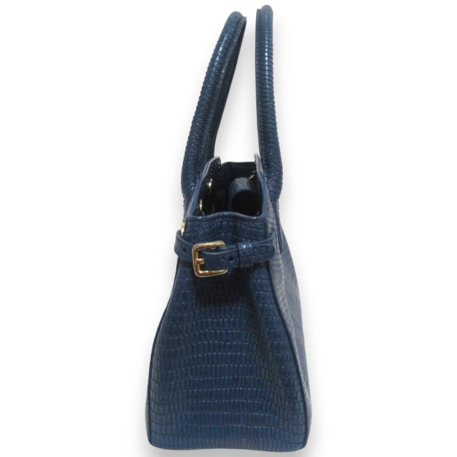 COLE HAAN（コールハーン） 美品 型押し レザー 2WAY ハンドバッグ