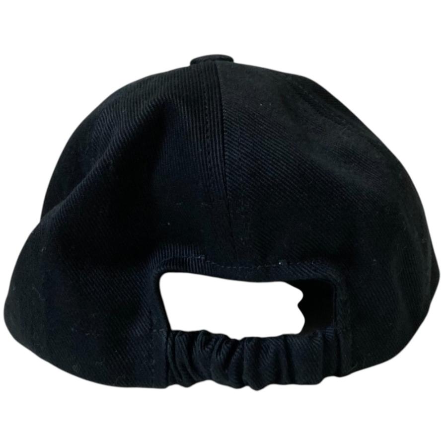 PATOU（パトゥ） 美品 ロゴ刺繍 キャップ S ブラック レディース 古着