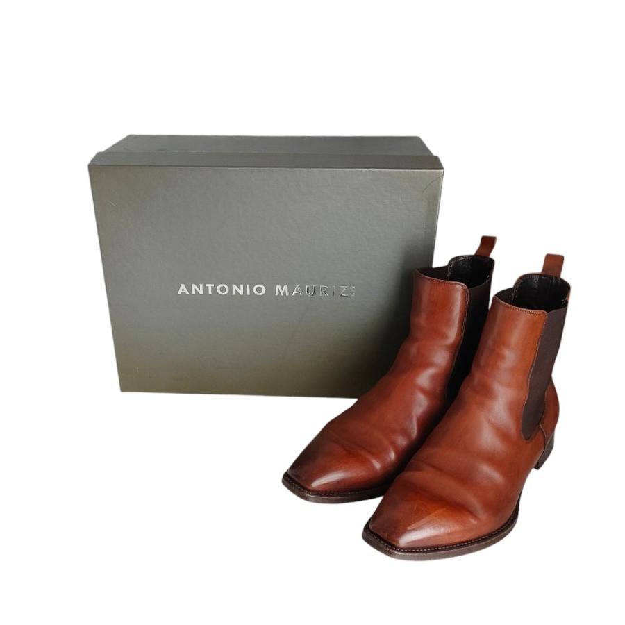 誠アントニオマウリツィ ANTONIO MAURIZI ブーツ ANTONIO MAURIZI（アントニオマウリッツィ） 良品 レザー サイドゴア