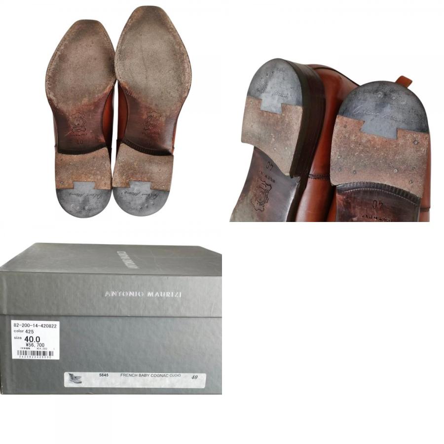 ANTONIO MAURIZI（アントニオマウリッツィ） 良品 レザー サイドゴア