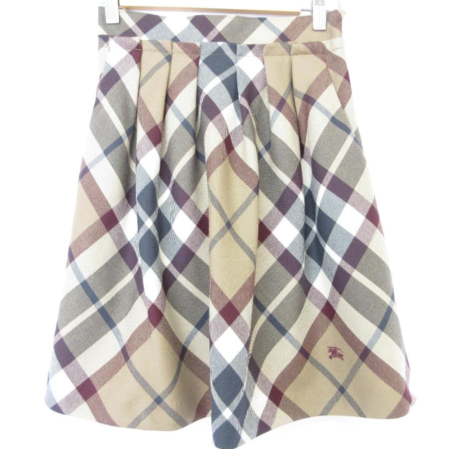 【新品未使用】BLUE LABEL ブルーのチェック　スカート　サイズ36 美品✨ブルーレーベルクレストブリッジ フレアスカート チェック