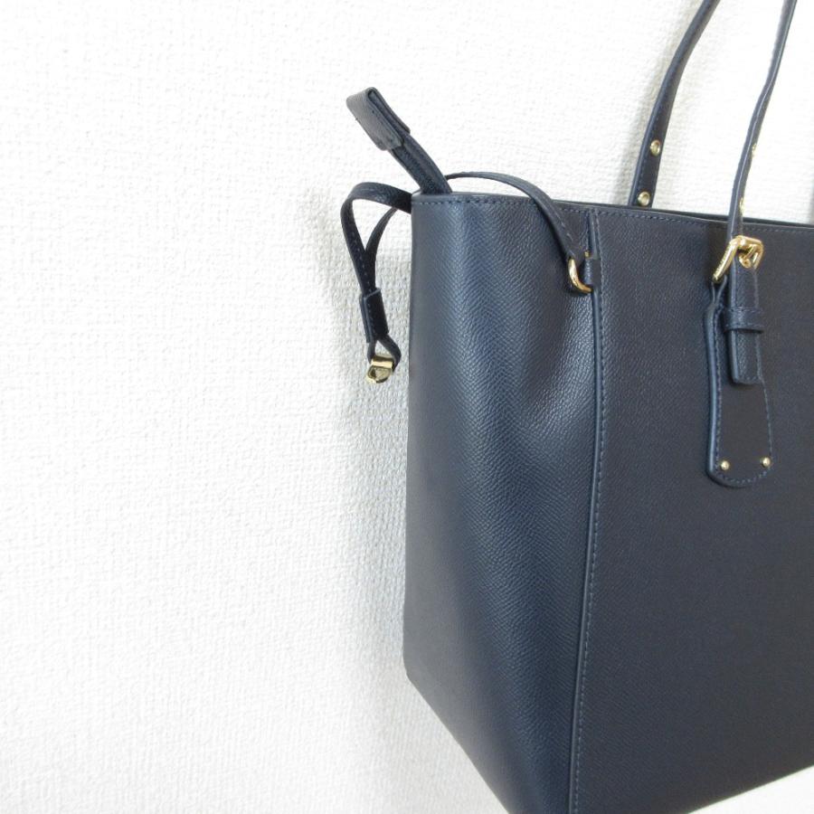 MICHAEL KORS（マイケルコース） 美品 レザー トートバッグ ネイビー