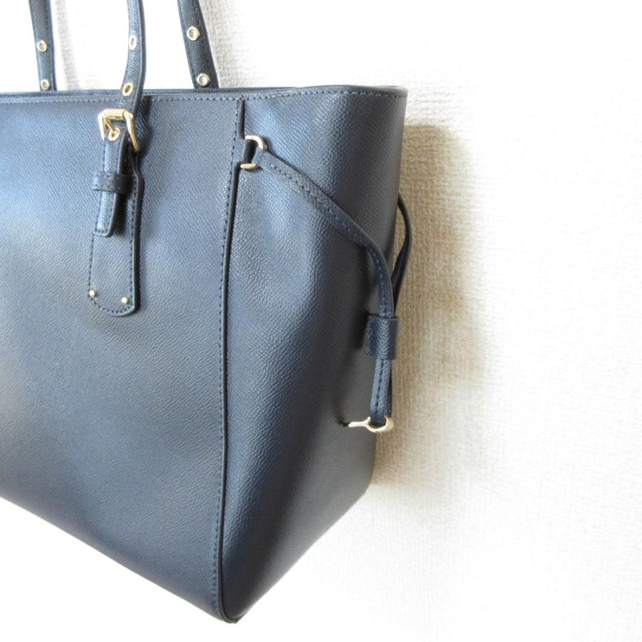 MICHAEL KORS（マイケルコース） 美品 レザー トートバッグ ネイビー