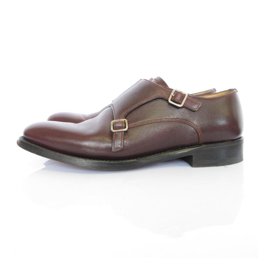 良品 BALLY バリー レザー ダブルモンクシューズ ドレスシューズ 6.5 