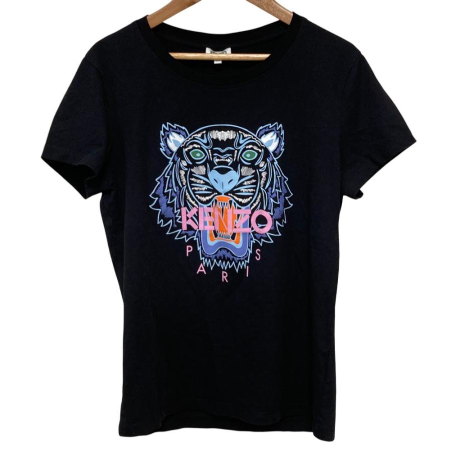KENZO 美品 ケンゾー タイガープリント 半袖 Tシャツ M ブラック