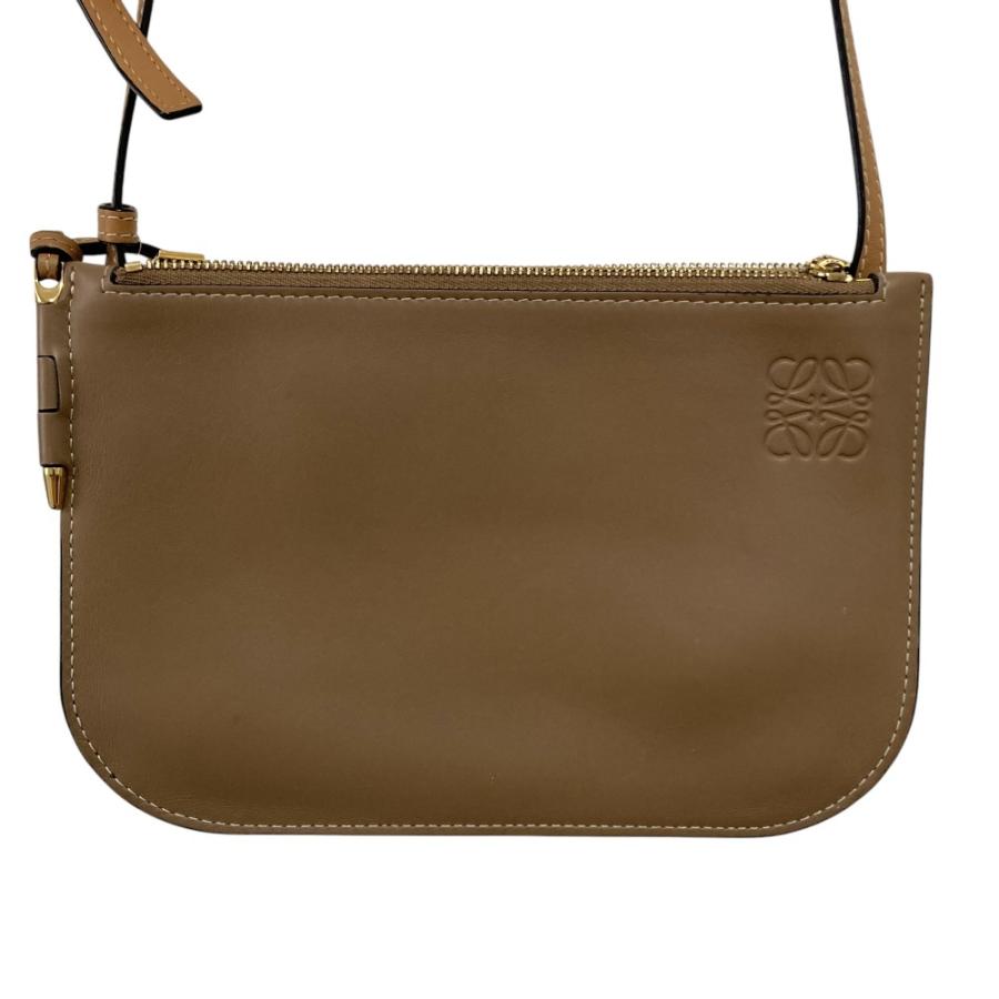 良品 ロエベ  LOEWE ダブルポーチ リピート ショルダーバッグ 新作☆】LOEWE ロエベ ショルダーバッグ ぺブル ポーチ 2WAY♪ (LOEWE