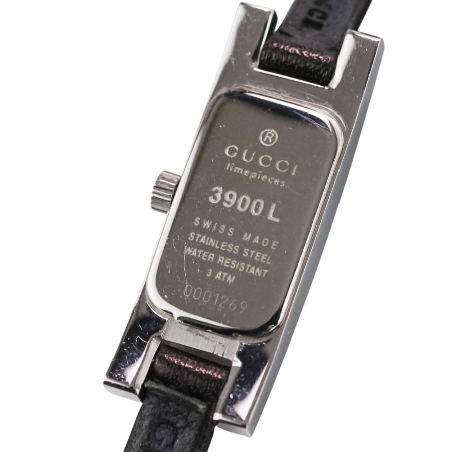 GUCCI 3900L レディース腕時計 ブラック GUCCI（グッチ） 良品 3900L ウォッチ 腕時計 黒文字盤 ブラック