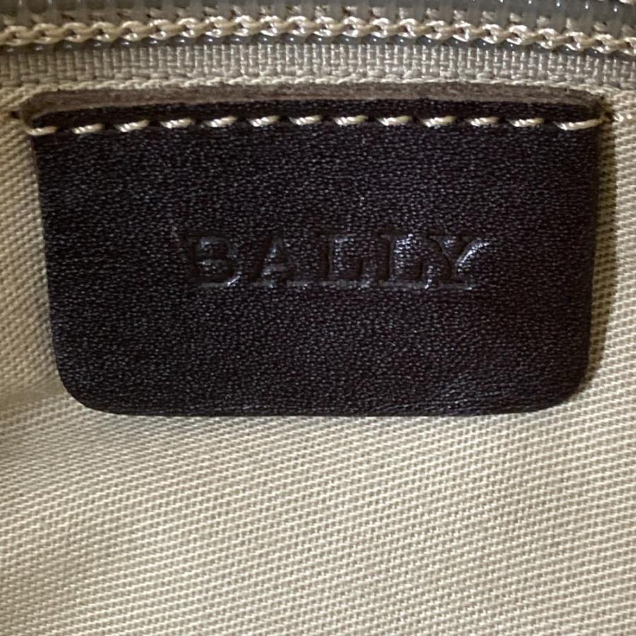 Bally（バリー） 良品 ストライプストラップ レザー ショルダーバッグ