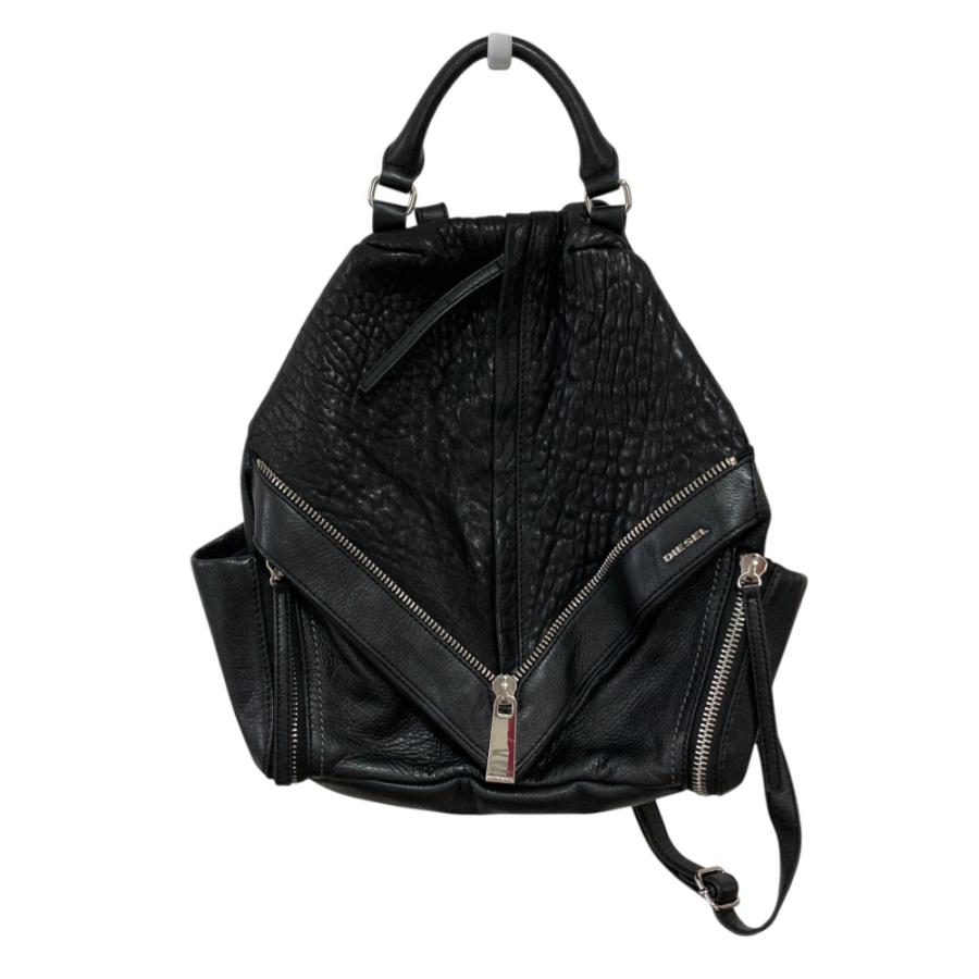 DIESEL ディーゼル LE-ZIPPER MHONIC リュックブラック