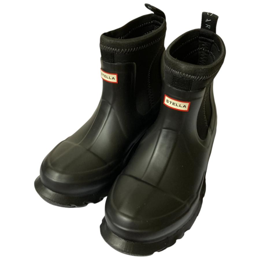 [新品]HUNTER STELLA ブラック レインブーツ 新品]HUNTER STELLA ブラック レインブーツ