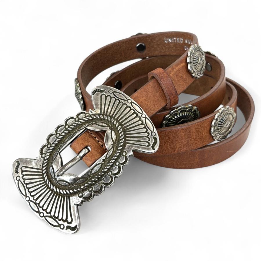 JOKER FIRENZE コンチョ レザーベルト 85cm レディース UNITED ARROWS（ユナイテッドアローズ） 美品 JOKER FIRENZE コンチョ