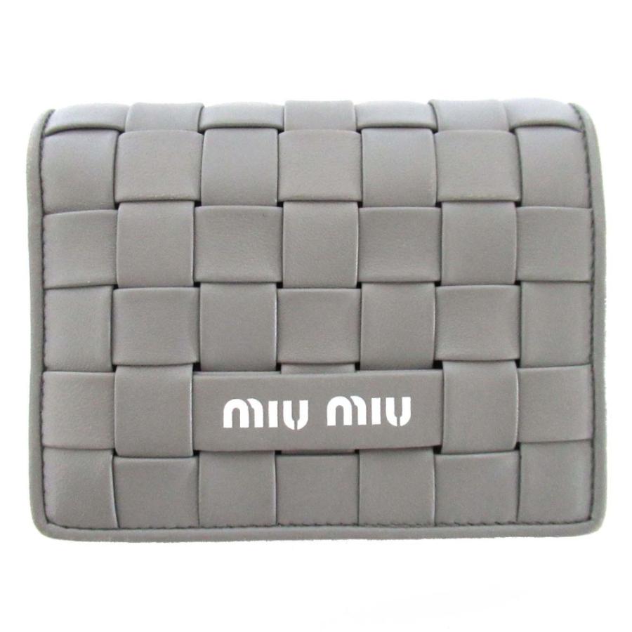 miu miu（ミュウミュウ） 美品 INTRECCIO イントレッチオ レザー