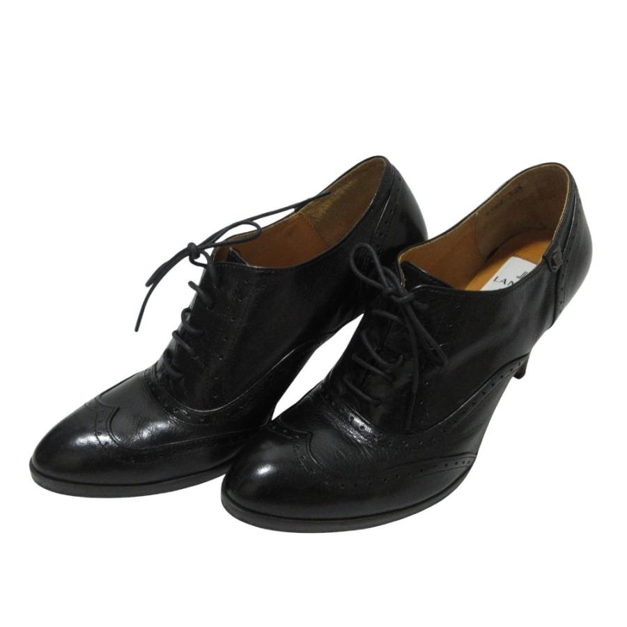 ランバン レースアップ革靴23.5cm新品 ランバン レースアップ