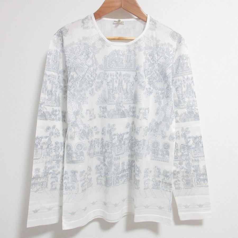 HERMES（エルメス） 良品 マルジェラ期 天体と太陽柄 ロングスリーブ T