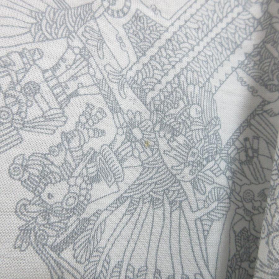 良品 HERMES エルメス マルジェラ期 天体と太陽柄 ロングスリーブ Tシャツ カットソー S ホワイト レディース 古着 中古 USED HERMES（エルメス） 良品 マルジェラ期 天体と太陽柄 ロングスリーブ T