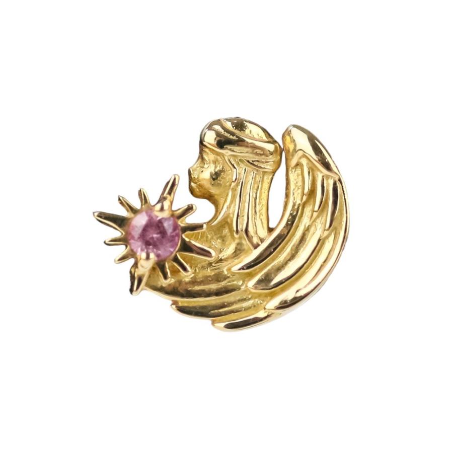 STAR JEWELRY K18ゴールド ピアス FLOWER MOON PIERCED EARRINGS(1ZP0928)K18 ピアス｜スター