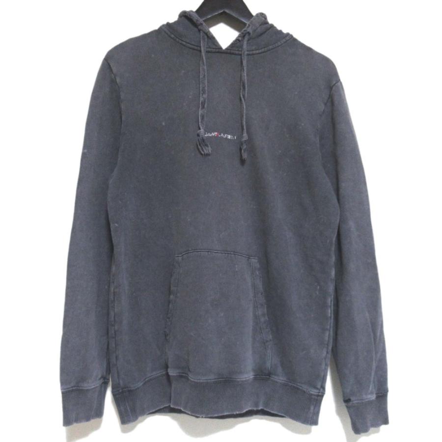 良品 SAINT LAURENT PARIS サンローランパリ ロゴプリント USED加工