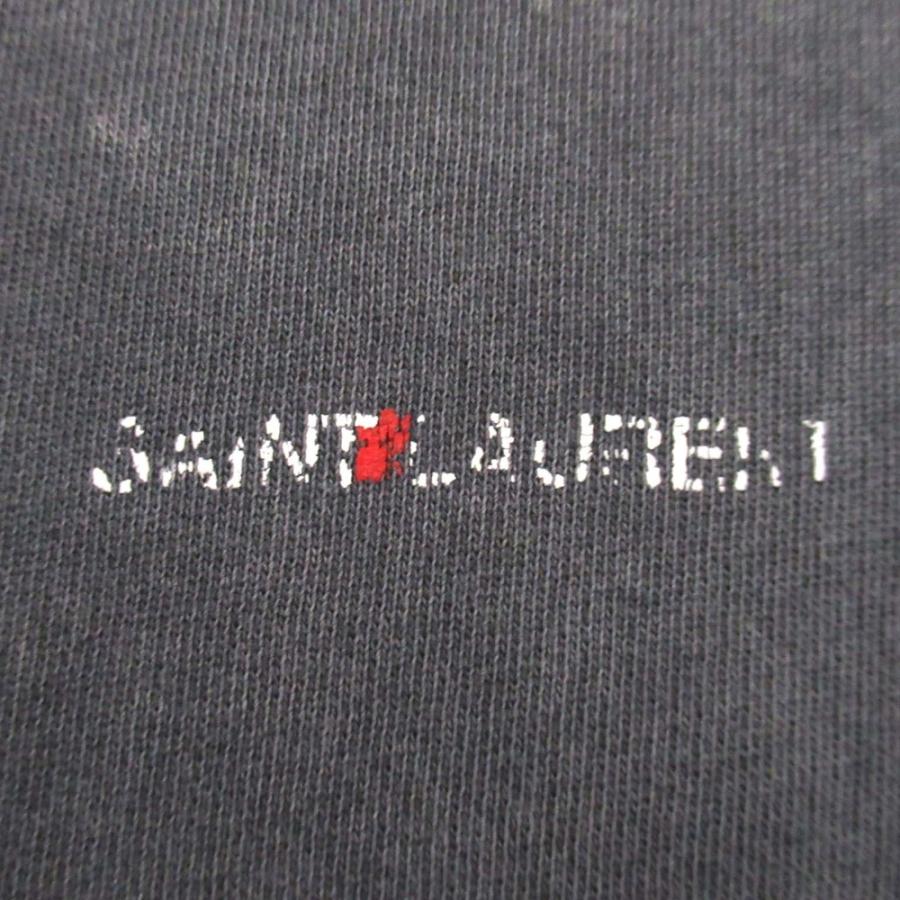 良品 SAINT LAURENT PARIS サンローランパリ ロゴプリント USED加工