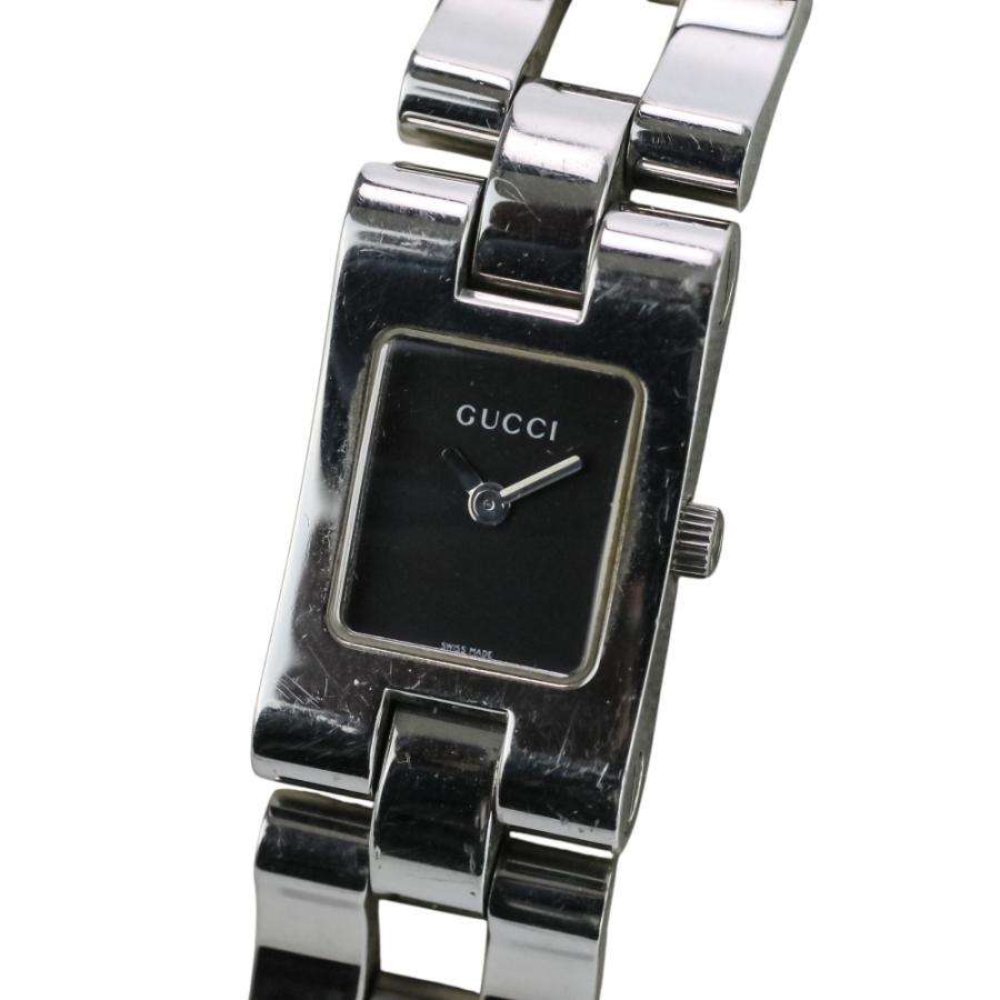 美品 GUCCI グッチ 2305L レディースクォーツ腕時計 GUCCI（グッチ） 美品 2305L クォーツ腕時計 ウォッチ ブラック文字盤