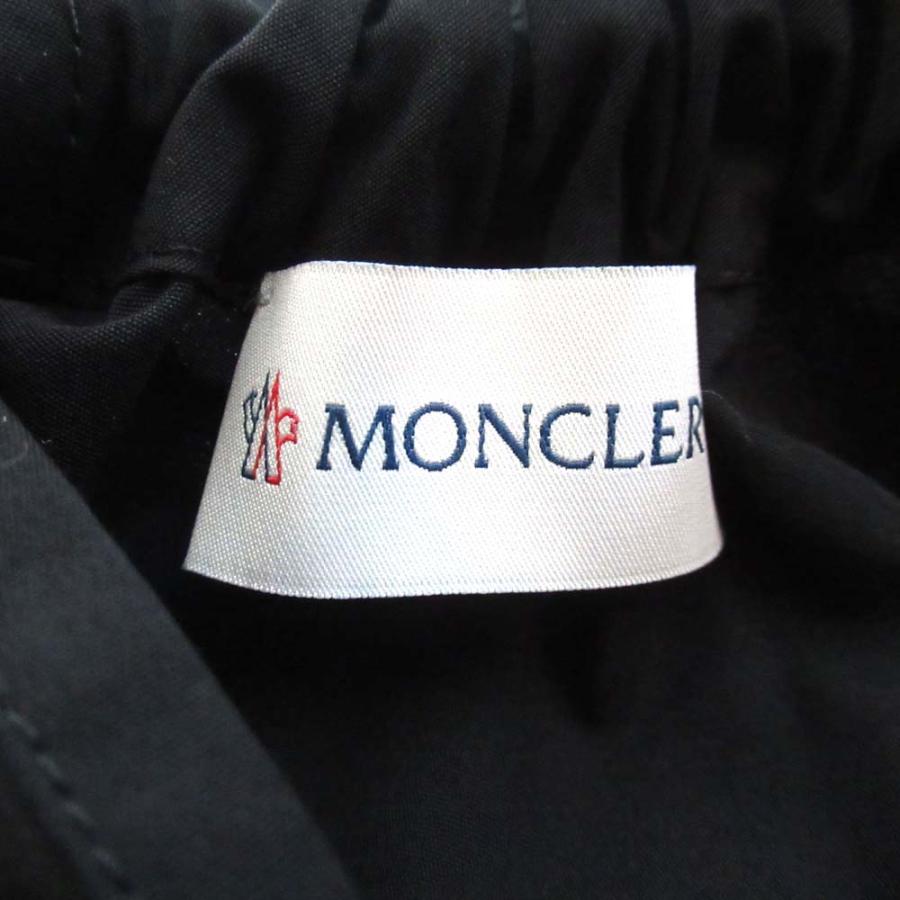 美品 22AW MONCLER モンクレール ABITO ルーズフィット 長袖 ロング丈 ドッキング ワンピース H20932G00006 サイズ40 ブラック レディース 古着 中古_7