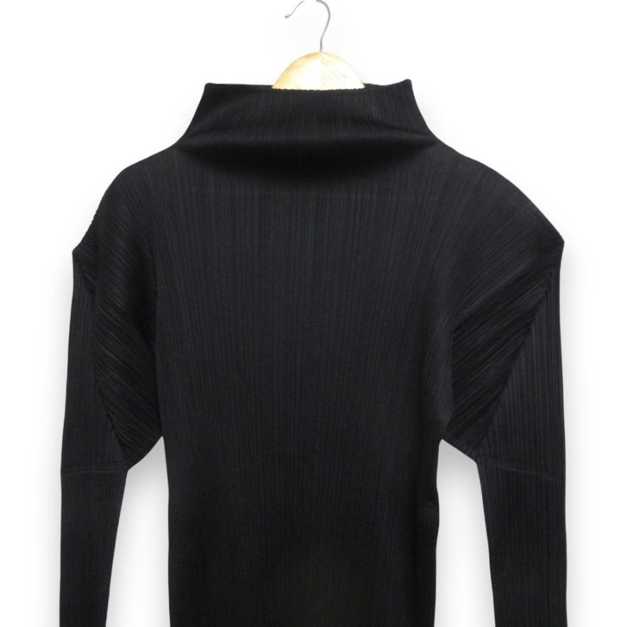 極美品✨ISSEY MIYAKE プリーツ　長袖　ハイネック　トップス　黒　青 STRETCH PLEATS 4 – isseymiyake.com
