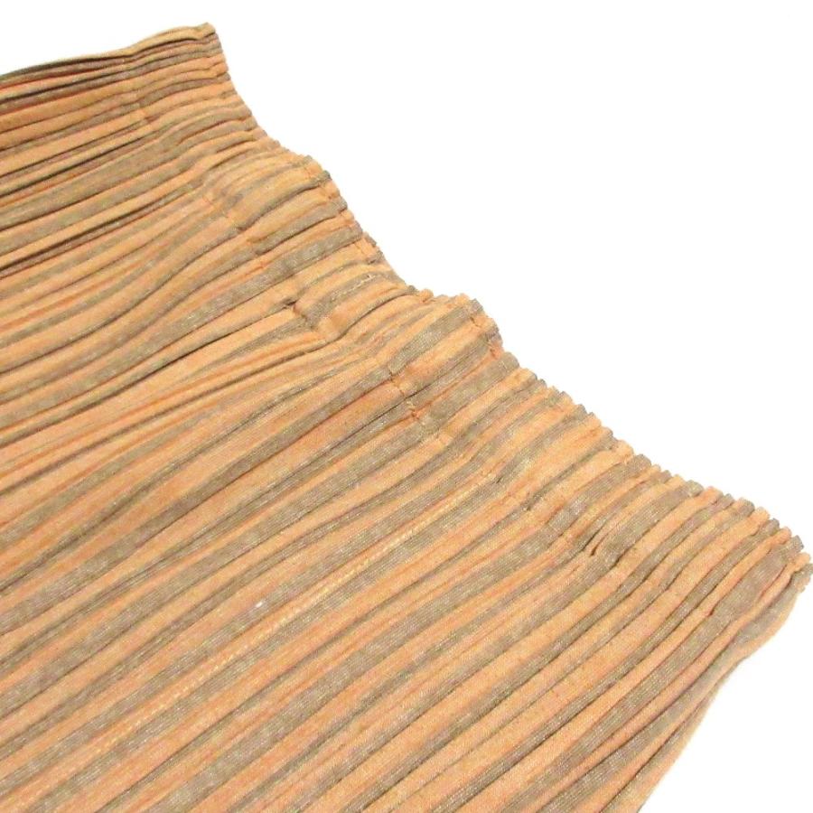 プリーツプリーズ　イッセイミヤケ　ブラウン　茶色　ロング丈　ベルトループ有り PLEATS PLEASE ISSEY MIYAKE(プリーツプリーズイッセイミヤケ