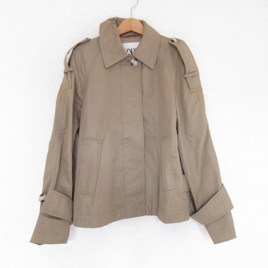 【新品】ZARA（ザラ）ショートトレンチコート　XS-S ZARA - 【完売品】ZARA ショートダブルブレストトレンチコート XS 新品