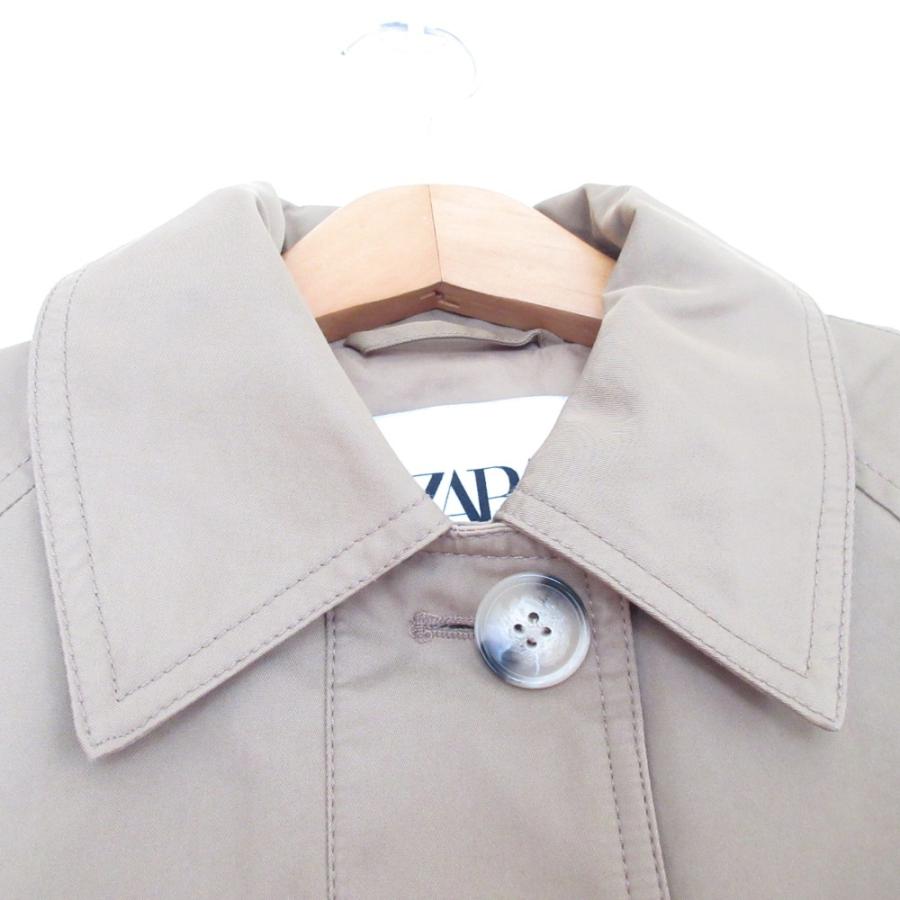 ZARA（ザラ） 美品 ショートトレンチコート ジャケット XS カーキ