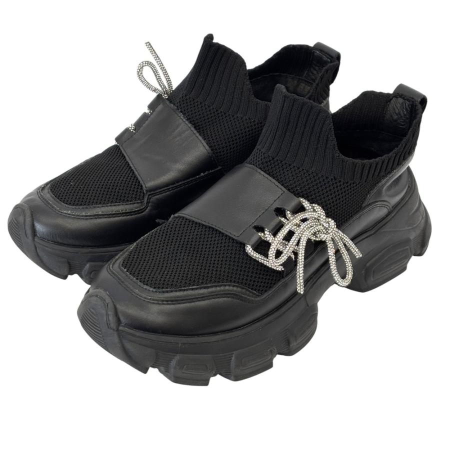 STACCATO スタッカート　スニーカー　シューズ 美品 STACCATO スタッカート ラメシューレース スリッポン