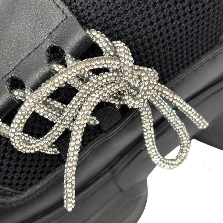 美品 STACCATO スタッカート ラメシューレース スリッポン スニーカー 