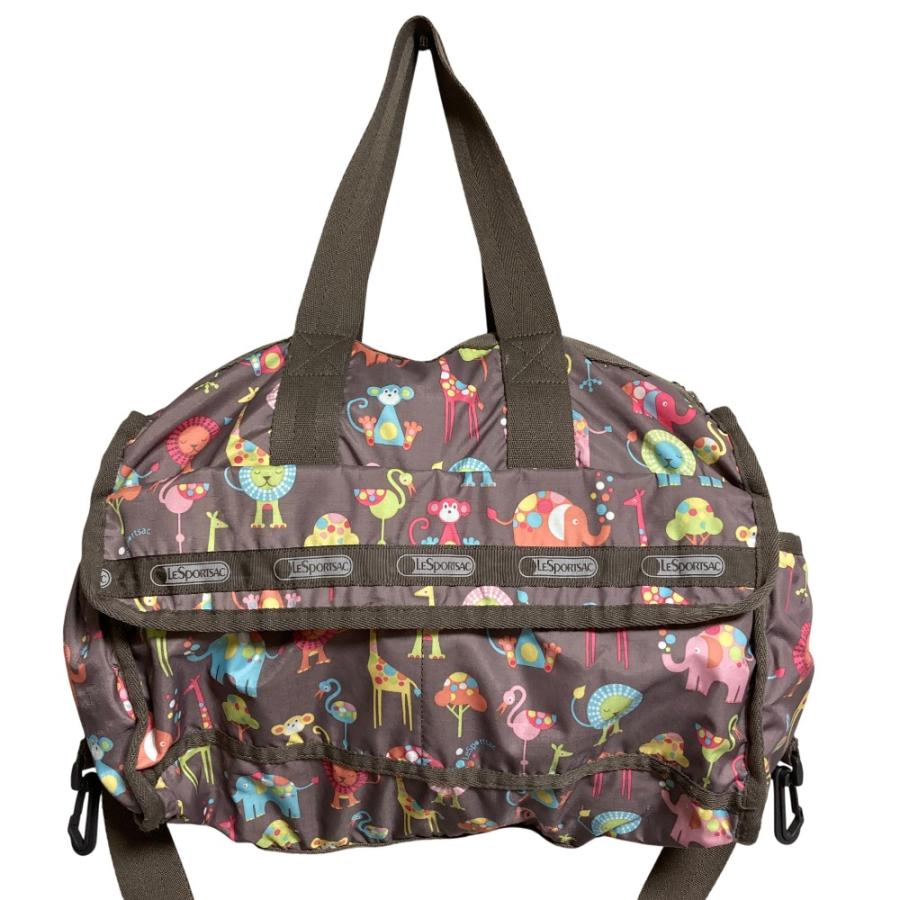 LeSportsac（レスポートサック） 美品 アニマル柄 2way ボストンバッグ