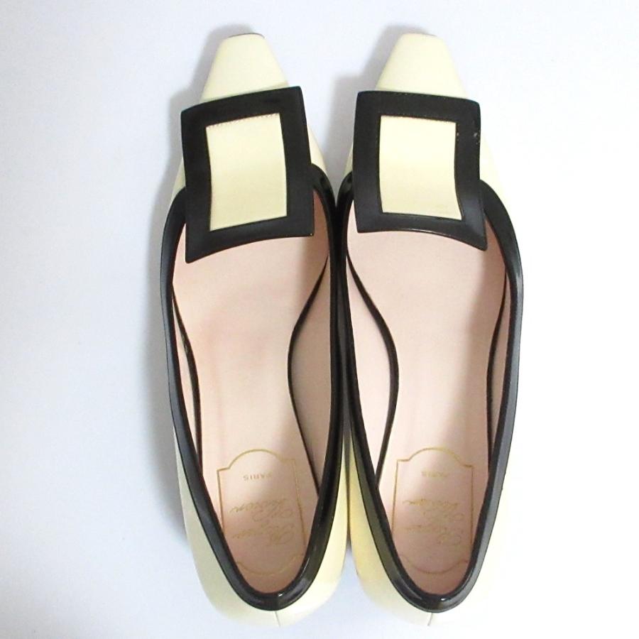 Roger Vivier（ロジェヴィヴィエ） 良品 スクエアトゥ バイカラー