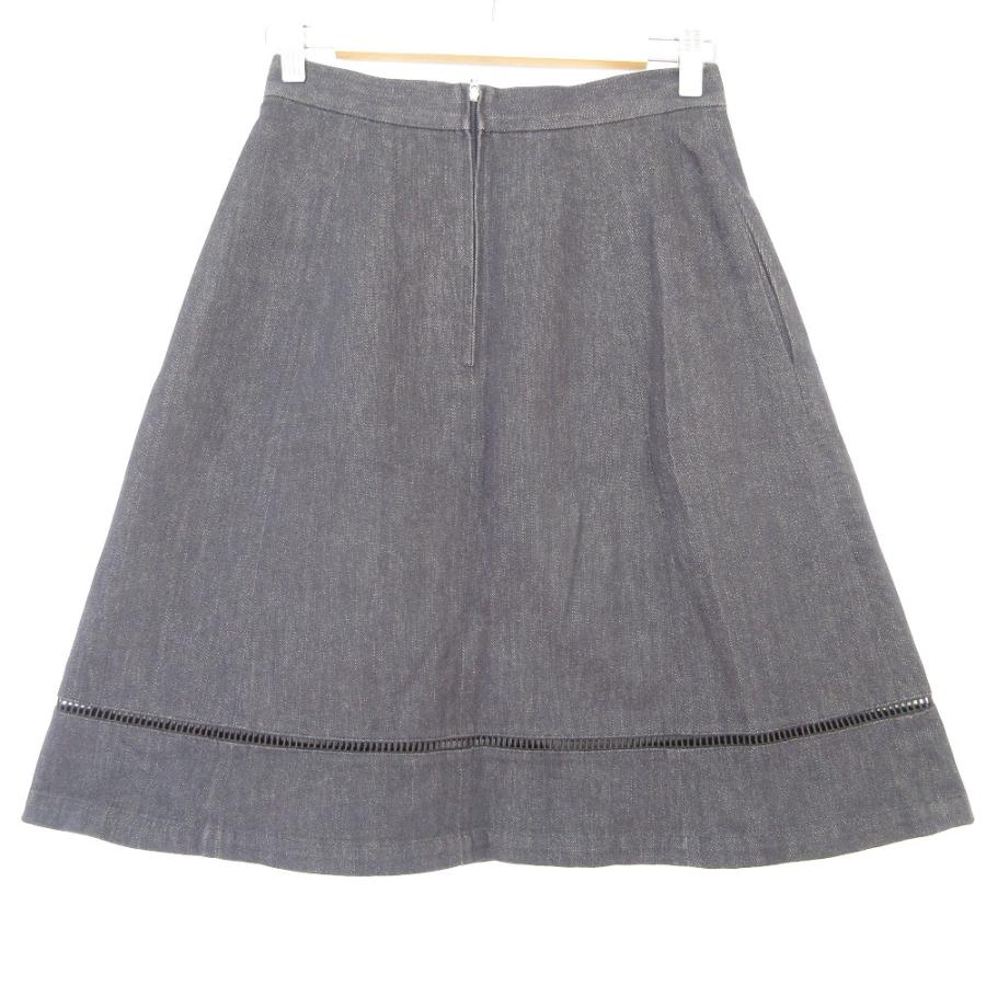 FOXEY NEWYORK フォクシーニューヨーク ひざ丈スカート S 青 【古着