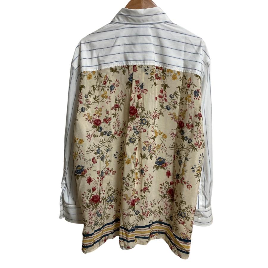 美品 24SS MAX MARA WEEKEND マックスマーラ ウィークエンド バック切替 ストライプ長袖シャツ ブラウス サイズ38 ホワイト ブルー レディース 古着 中古 USED 美品 24SS MAX MARA WEEKEND マックスマーラ ウィークエンド バック
