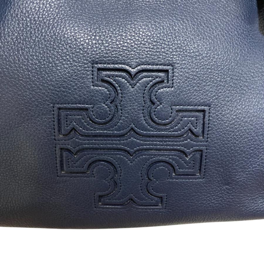良品 TORY BURCH トリーバーチ レザー 2way サッチェル チェーン ショルダーバッグ ネイビー レディース 古着 中古 USED TORY BURCH（トリーバーチ） 良品 レザー 2way サッチェル チェーン