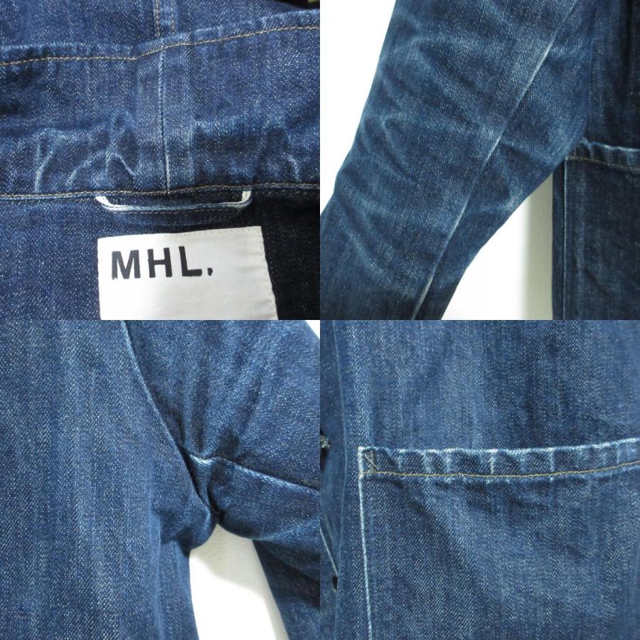 【MHL.】 マーガレットハウエル カバーオール M デニム生地 グレー ベルト サプライヤーの廃業で定番デニム生地が枯渇⁉ マーガレット・ハウエル