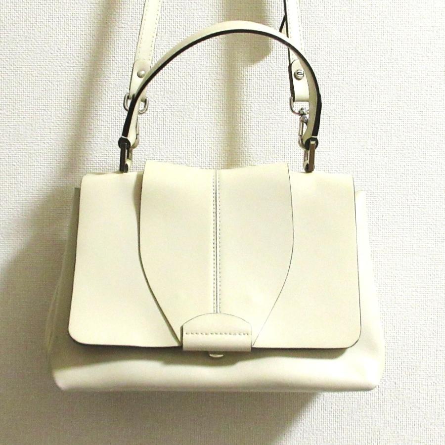 【美品】GIANNI CHIARINI　2wayショルダー　アイボリー本革 GIANNI CHIARINI ジャンニキアリーニ レザー 2WAY ショルダー